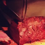 Admiring the wonders of Iceland at Út í Bláinn restaurant, at the top of the Perlan